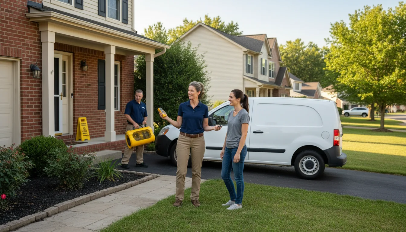 Residential water damage restoration in Stony Point, NC
